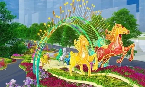 Đường hoa Nguyễn Huệ tết Bính Ngọ lần đầu có thiết kế ngày và đêm