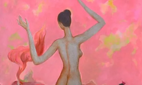 Đào Anh Khánh và con gái lần đầu xuất hiện trong triển lãm chung