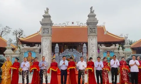 Khánh thành dự án tu bổ, tôn tạo di tích mộ và đền thờ Lê Đức Tuy