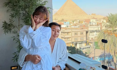 Nơi ăn sáng nhìn ra kim tự tháp Ai Cập của Trấn Thành - Hari Won