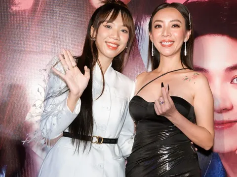 Thu Trang rạng rỡ chúc mừng Midu, Lê Dương Bảo Lâm