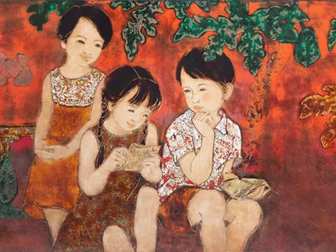 Triển lãm tranh sơn mài về thế giới trẻ thơ
