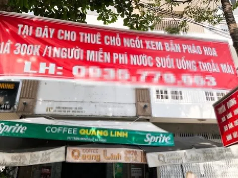 'Hốt bạc' nhờ cho thuê tầng thượng xem bắn pháo hoa ở Đà Nẵng