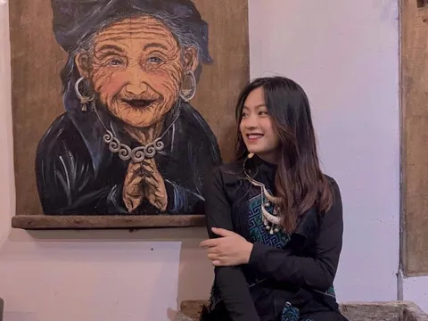 Vẽ tranh người già để quảng bá du lịch Sa Pa