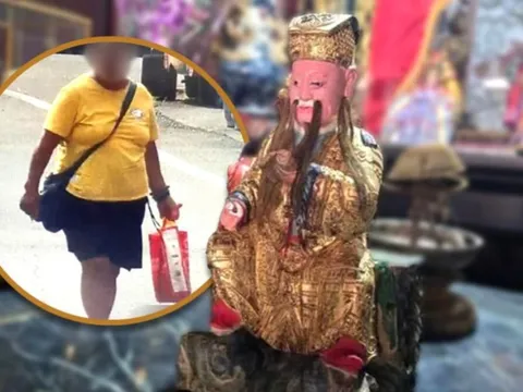 Trộm tượng Phật ở Đài Loan mang về sơn cho mới