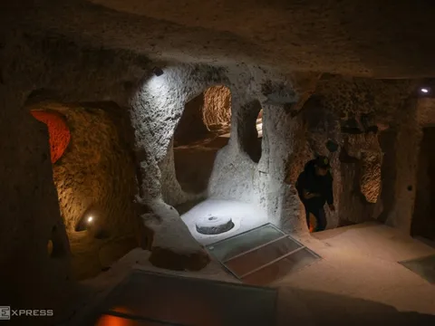 Thành phố ngầm nằm 85 m dưới lòng đất ở Thổ Nhĩ Kỳ