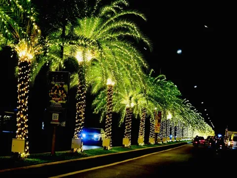 Đại đô thị Vinhomes Grand Park lung linh về đêm