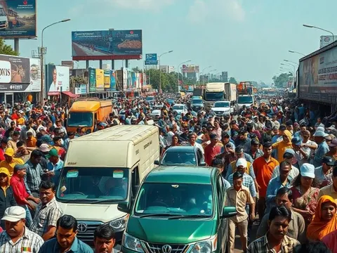 Tắc đường 300 km tại lễ hội lớn nhất hành tinh