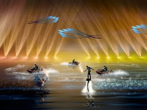 Hé lộ phác thảo show jetski bắn pháo hoa 200 tỷ đồng tại Cát Bà