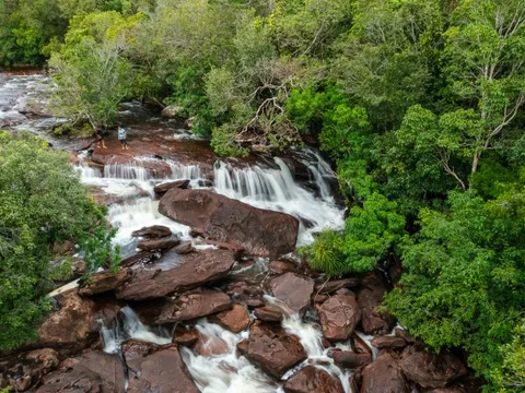 Suối Đá Bàn Evergreen hút du khách với ẩm thực độc đáo