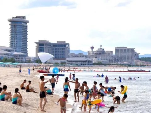 Cảnh nhộn nhịp bất ngờ ở resort mới khai trương của Triều Tiên