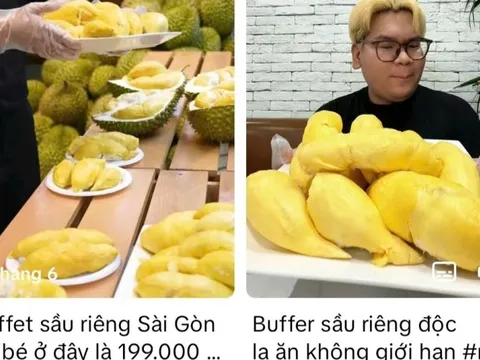 Buffet sầu riêng 199.000 đồng ăn trong 1 giờ "gây bão" mạng xã hội