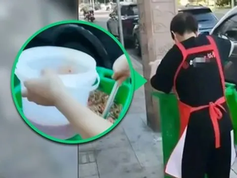 Nhân viên múc dầu thừa từ thùng rác, chủ quán lẩu tiết lộ lý do