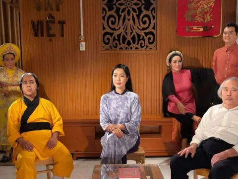 Bạch Long, Trịnh Kim Chi xúc động khi đóng phim "Sau cánh màn nhung" VTV 9