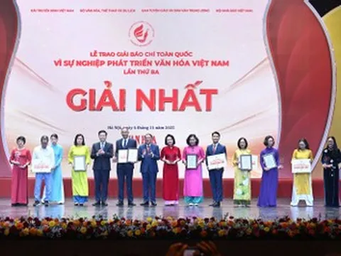 Tôn vinh tập thể, cá nhân đóng góp vì sự nghiệp phát triển văn hóa Việt Nam