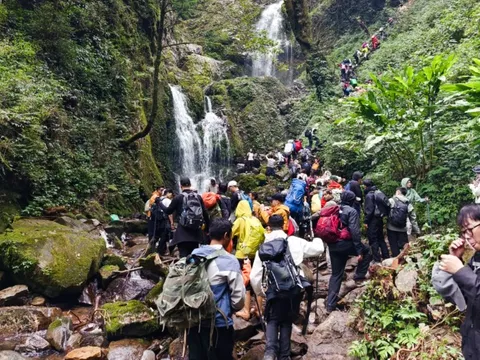 'Tôi chưa bao giờ thấy đỉnh Lùng Cúng đông đến vậy'
