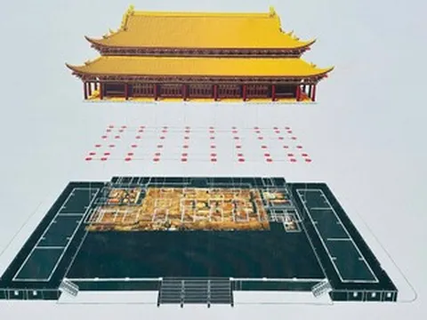 Phát lộ rõ dấu tích 3 cung điện ở Hoàng thành Thăng Long