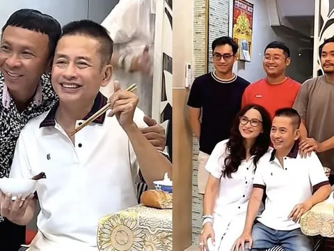 Nghệ sĩ Tấn Beo khóc trong tiệc mừng tuổi 60