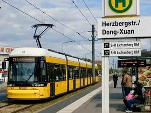 Xuất hiện bến tàu điện mang tên Đồng Xuân ở Đức
