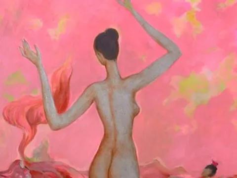 Đào Anh Khánh và con gái lần đầu xuất hiện trong triển lãm chung