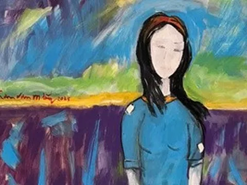 Họa sĩ Trần Văn Mãng giới thiệu "Vọng" tại TP HCM