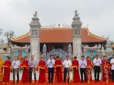 Khánh thành dự án tu bổ, tôn tạo di tích mộ và đền thờ Lê Đức Tuy