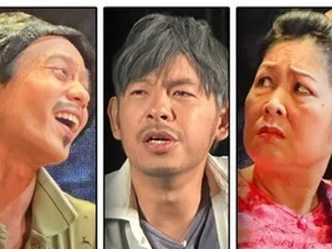 Hồng Vân, Tuấn Dũng, Đinh Mạnh Phúc tung hứng trong vở hài kịch "Già gân"