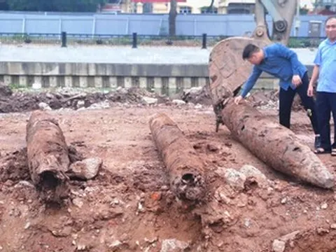 Phát hiện 3 cọc gỗ cổ nghi của trận địa phòng thủ thời Trần trên sông Ninh Bình