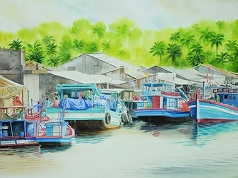 Họa sĩ 8X gây ấn tượng với 'Non nước thanh bình'