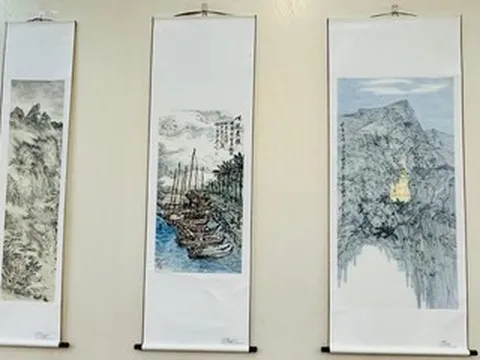 Hơn 90 tác phẩm hội họa Việt - Trung hội tụ