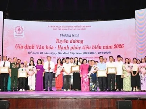 TPHCM tuyên dương 104 gia đình văn hóa - hạnh phúc tiêu biểu