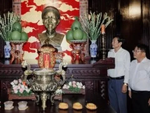 Khánh thành Nhà lưu niệm Nguyễn Đình Chiểu ở quê vợ, nơi ông viết Văn tế nghĩa sĩ Cần Giuộc