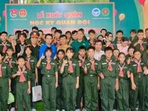130 'chiến sĩ nhí' lên đường nhập ngũ học kỳ quân đội 2026