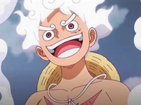 Luffy đã nghiêm túc hơn khi dùng Gear 5 đối đầu Imu trong One Piece