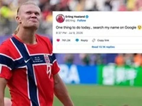Haaland tranh thủ ngày nghỉ World Cup lên Google tìm… chính mình
