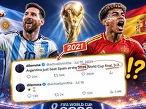 Choáng: Dự đoán Argentina thắng Tây Ban Nha ở World Cup 2026 từ năm 2021