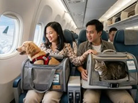 Thú cưng đi máy bay cùng chủ: Tốn 3,3 - 5 triệu đồng, có trường hợp phải mua thêm ghế