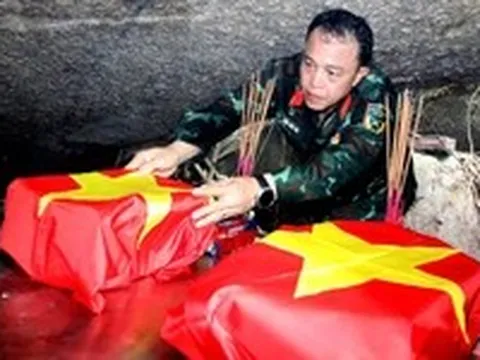 Tìm thấy hài cốt liệt sĩ thứ tám sau hơn nửa thế kỷ nằm lại hang Đá Sập