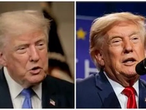 Ông Trump xuất hiện với mái tóc gây nhiều sự chú ý tại Las Vegas, dân mạng khen 'lão hóa ngược'