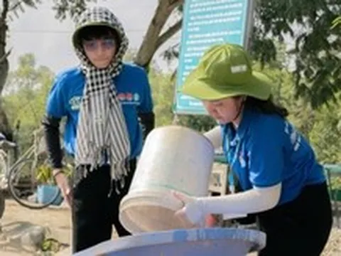 In dấu chân tình nguyện trên ấp Thiềng Liềng