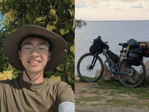 Sau kỳ thi tốt nghiệp THPT, nam sinh Tuyên Quang đạp xe xuyên Việt gần 1900km
