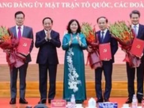 Các ông Phạm Tất Thắng, Nguyễn Quang Đức, Triệu Tài Vinh làm Phó bí thư Đảng ủy MTTQ, các đoàn thể Trung ương
