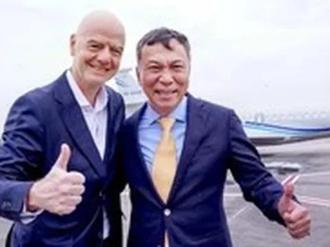 Chủ tịch FIFA Gianni Infantino đã đến Hà Nội
