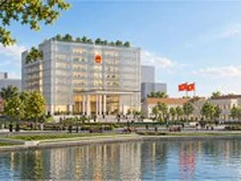Hé lộ phối cảnh dự kiến tòa nhà HĐND - UBND TP Hà Nội cao 9 tầng cạnh hồ Gươm