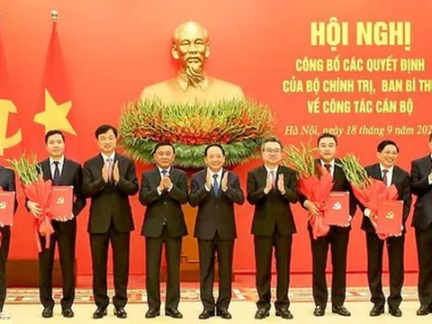 Phân công 6 Ủy viên, Ủy viên dự khuyết Trung ương Đảng và 6 cán bộ nhận nhiệm vụ mới