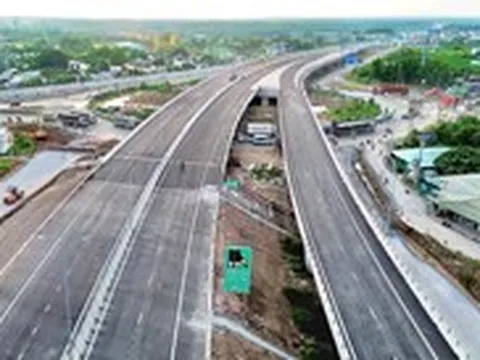 Toàn cảnh nút giao Tân Hiệp kết nối cao tốc Biên Hòa - Vũng Tàu với Bến Lức - Long Thành