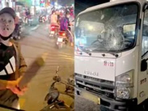 Xác minh clip người đàn ông cầm gậy gỗ đập vỡ kính xe tải ở xã Vĩnh Lộc